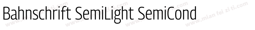 Bahnschrift SemiLight SemiCondensed字体转换